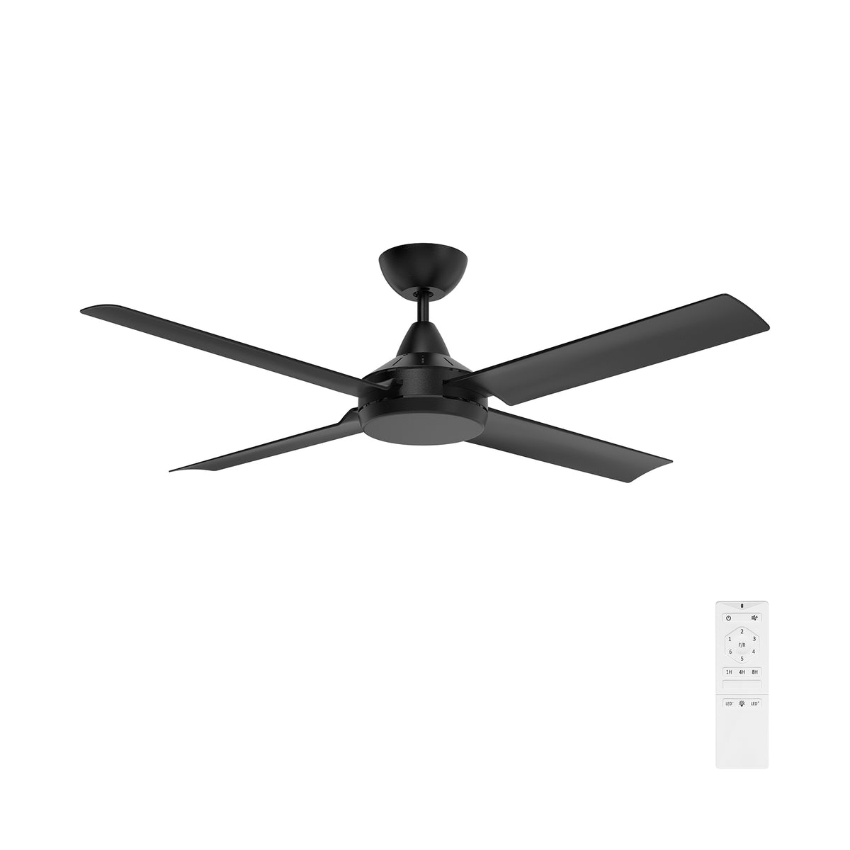 Cairns DC Ceiling Fan 48" Matt Black - 22970/06