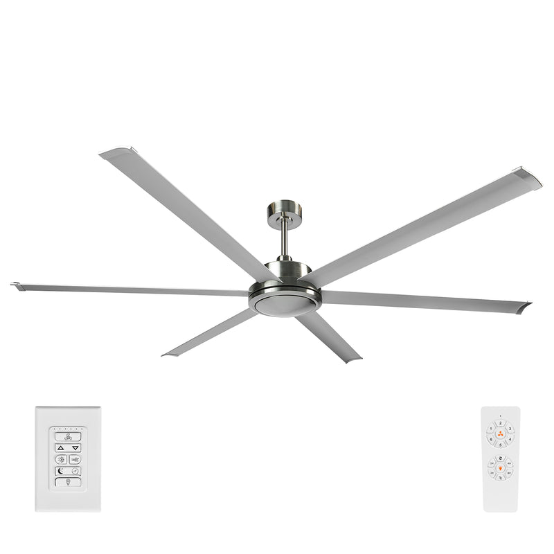 Colossus II DC Ceiling Fan 84" Satin Nickel - 22986/13