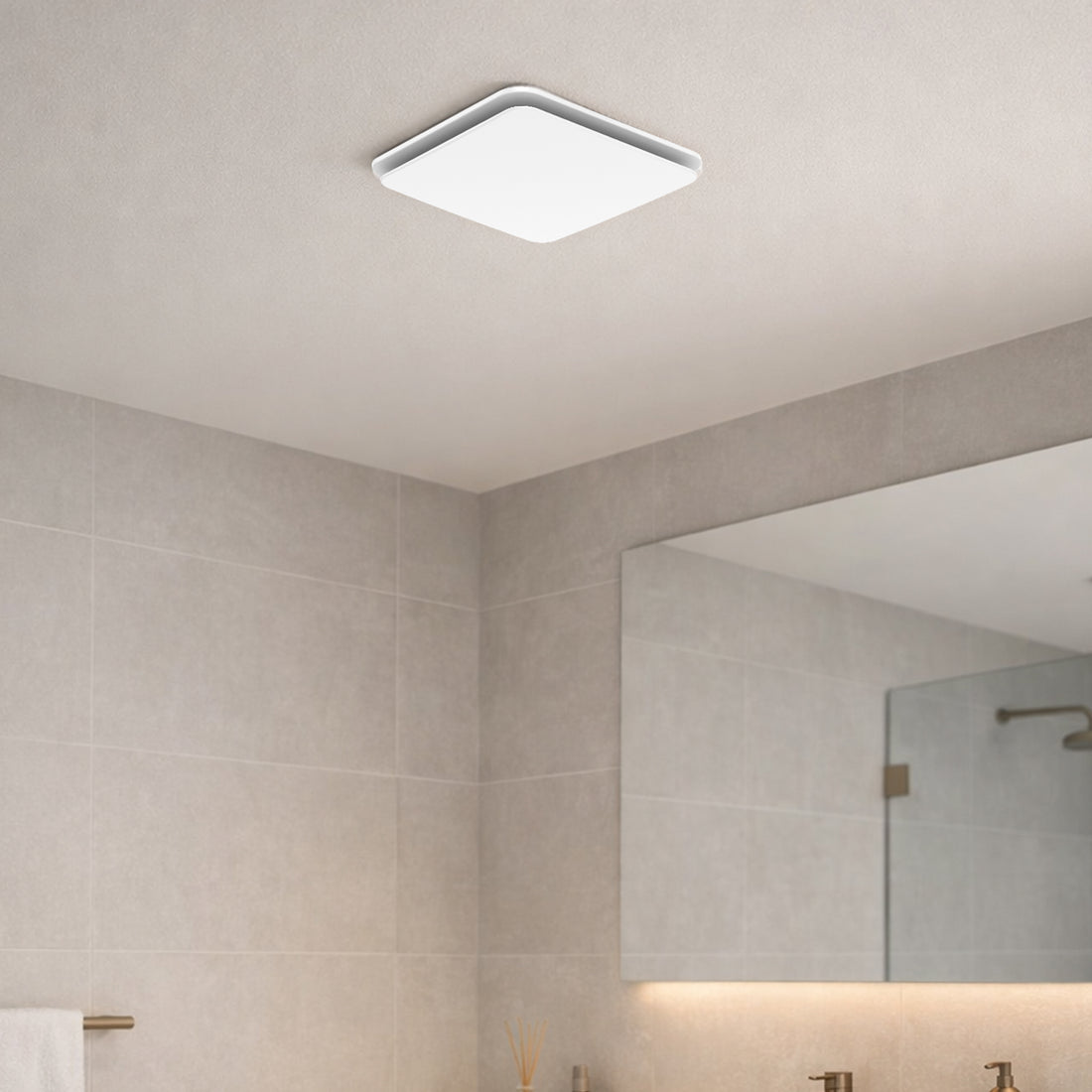 Blizzard Square 270mm Exhaust Fan White - 23026/05