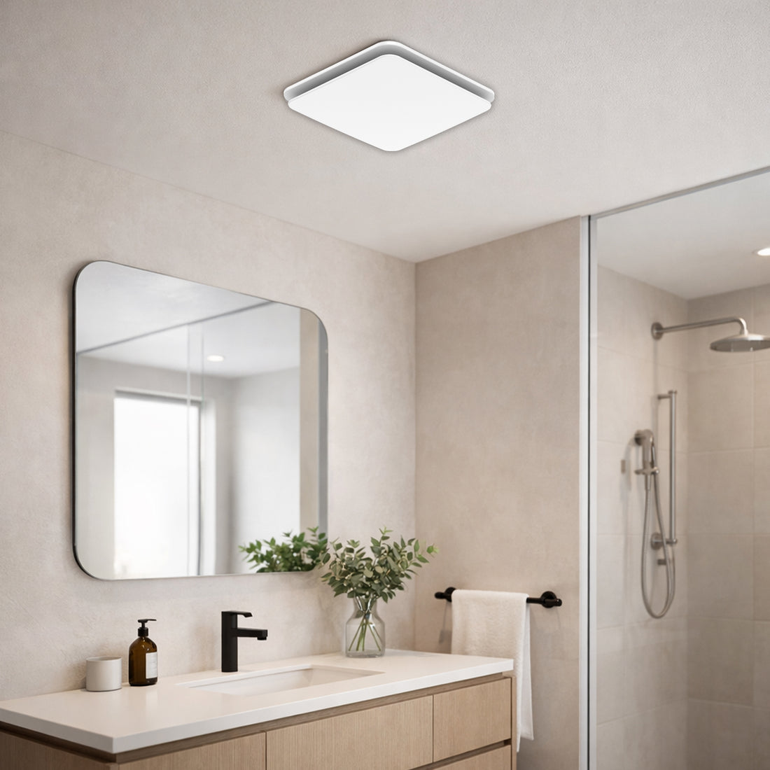 Blizzard Square 330mm Exhaust Fan White - 23027/05