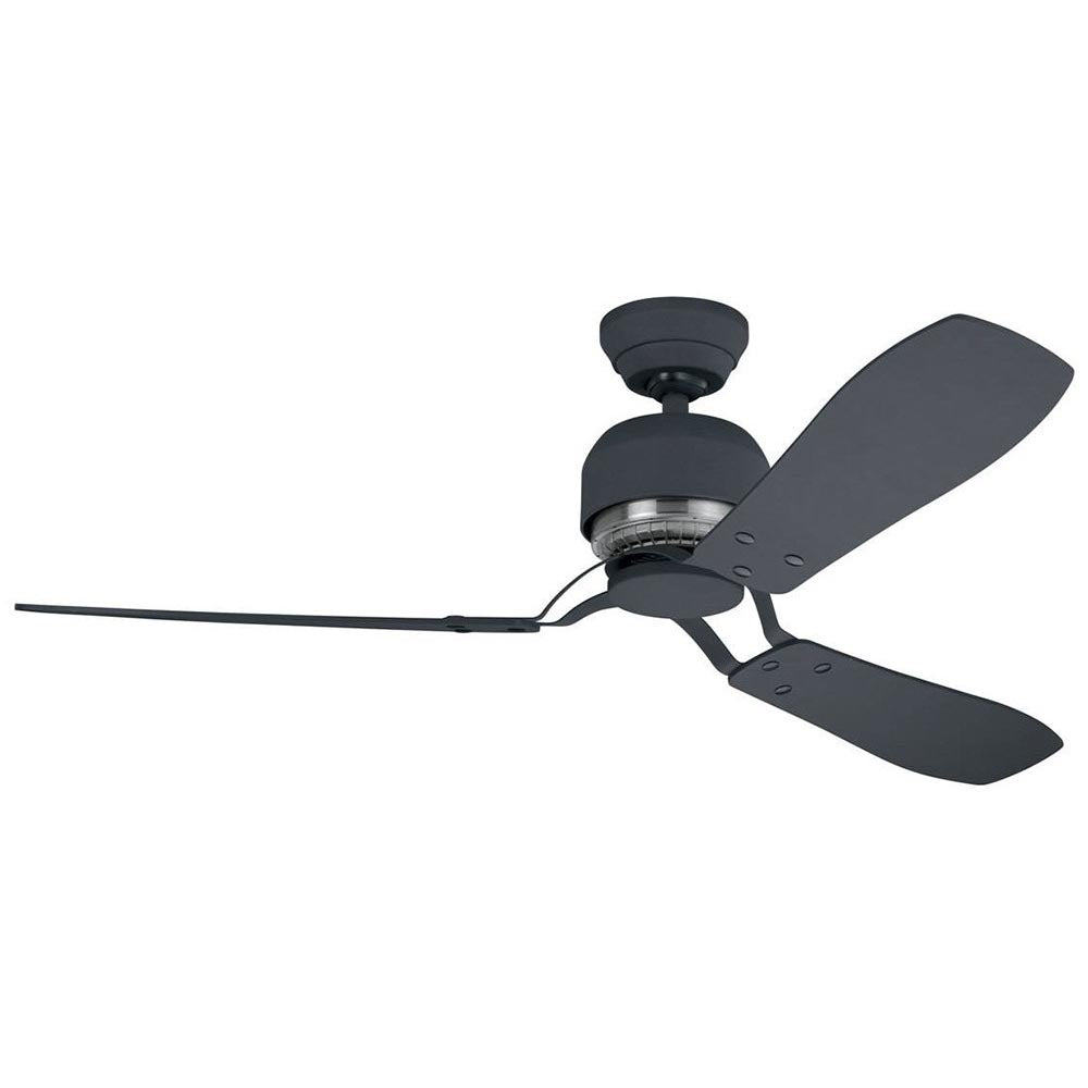 Industrie II AC Ceiling Fan 52" Graphite with Graphite/Chestnut Blades - 24545