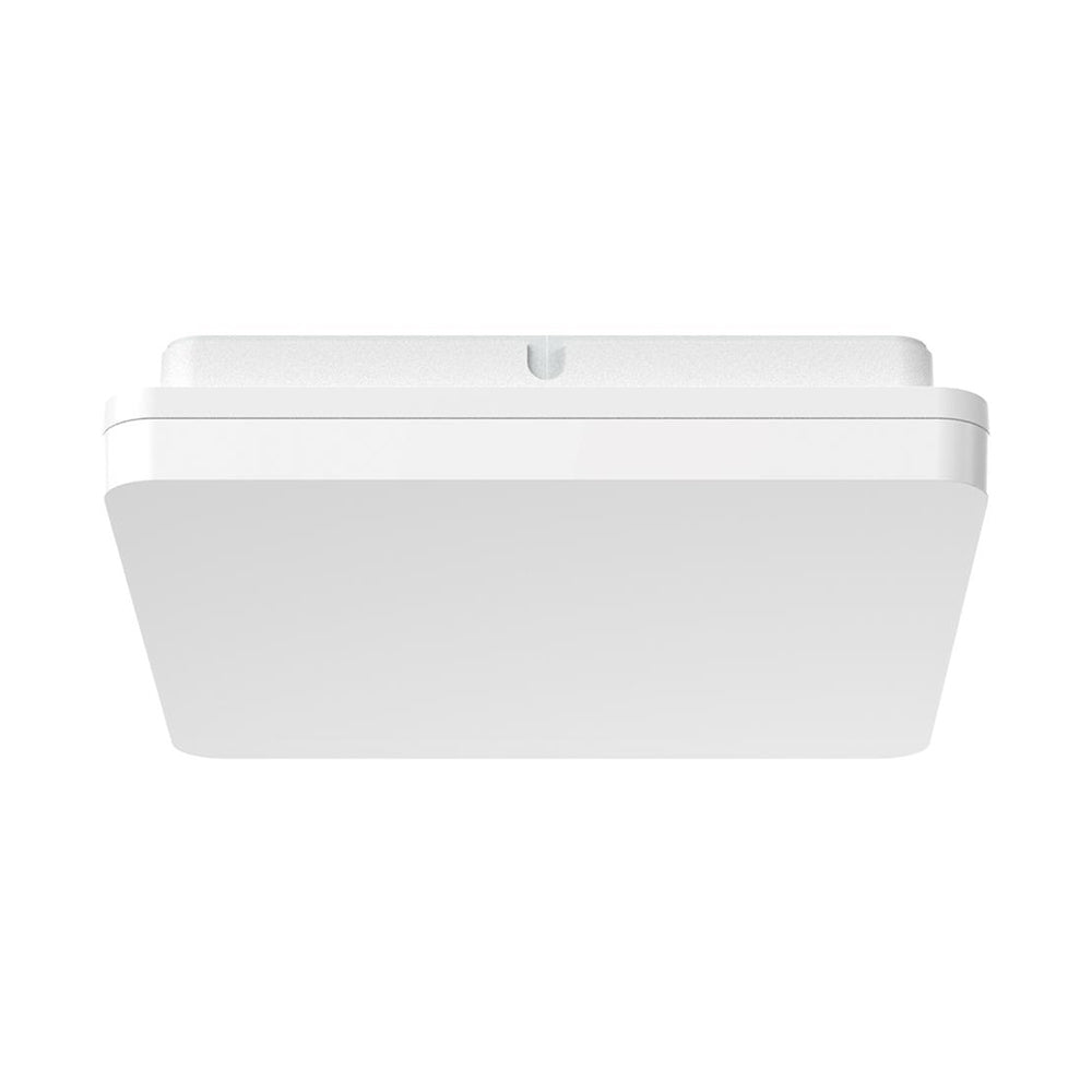 Sunset Square LED Oyster Light W250mm White Polycarbonate 3CCT - 20886