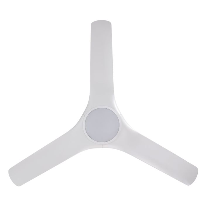 Tahiti DC Ceiling Fan with LED Light 52" 40W 3CCT Matt White - 20801801