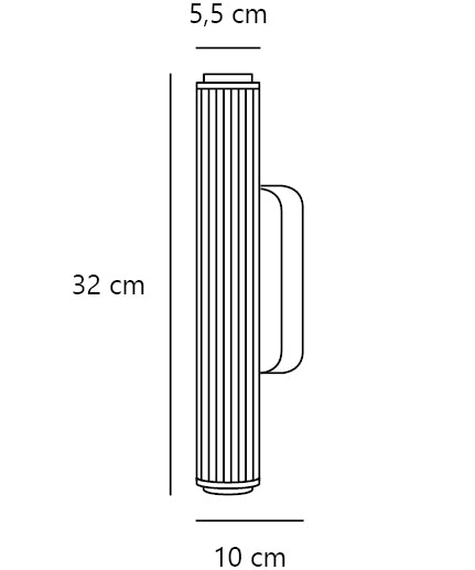 Vivienne 320mm LED Wall Light 8W 2CCT Black - 2610221003