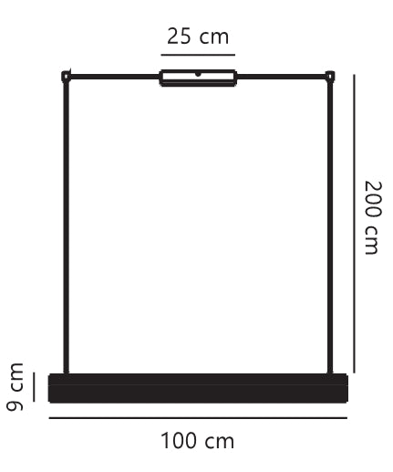 Aliani LED Pendant Light 20W 3000K Black - 2612403003