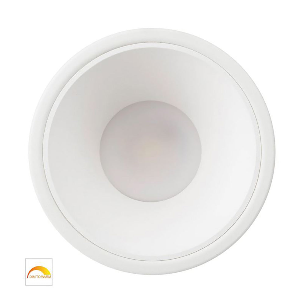 Buy Recessed LED Downlights Australia Round Recessed LED Downlight White Aluminium / Insert 2 CCT - HV5528D2W-WW