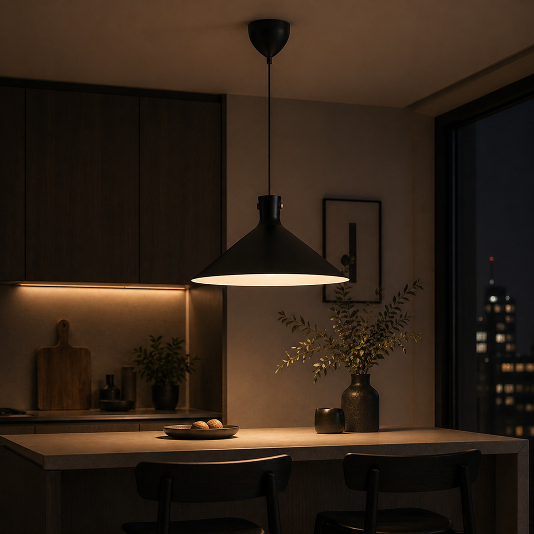 Dorina 450mm Pendant Light Black - 2512143003