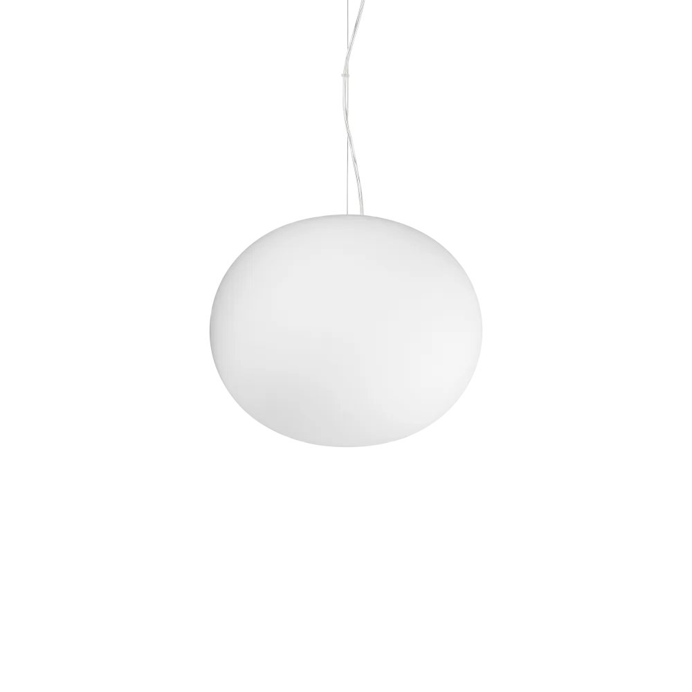 Cotton Medium Metal Pendant White - 297767