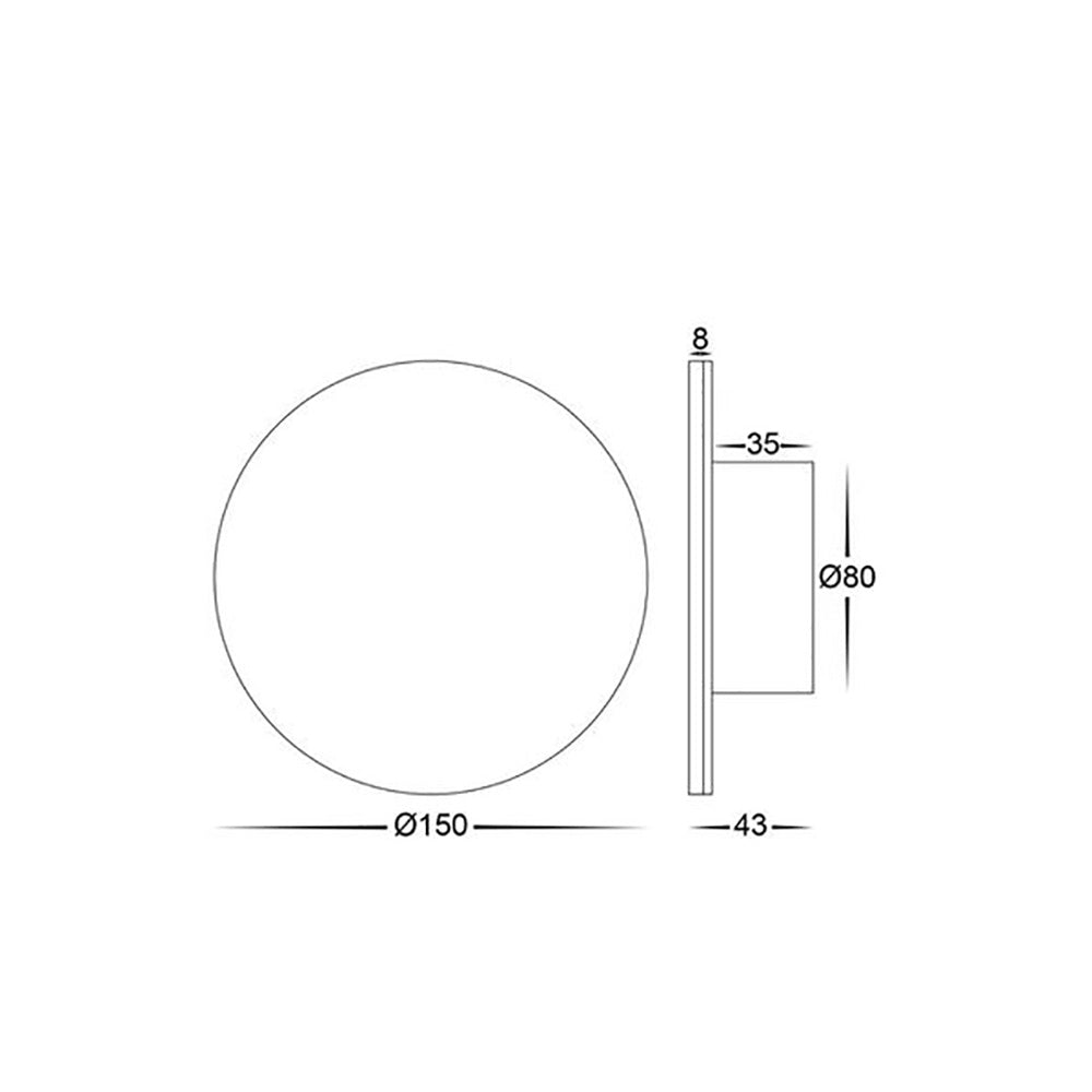 Buy Exterior Wall Lights Australia Halo Exterior Wall Light 12V 7W White Aluminium 3CCT - HV3591T-WHT