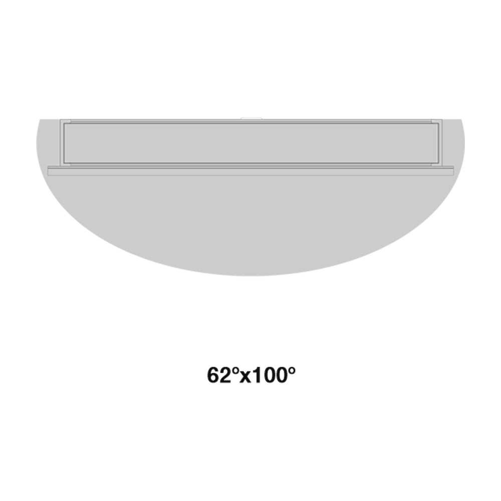 Berica Out 1.1 Convex Up & Down Wall Light 30W CRI80 On / Off Aluminium 3000K - BU1110