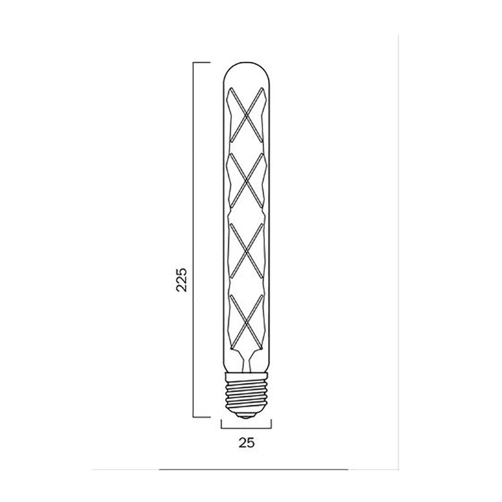 Buy LED Filament Globes Australia T30 LED Filament Globe ES 240V 8W Clear Glass 2400K - G T308E27TUL824D