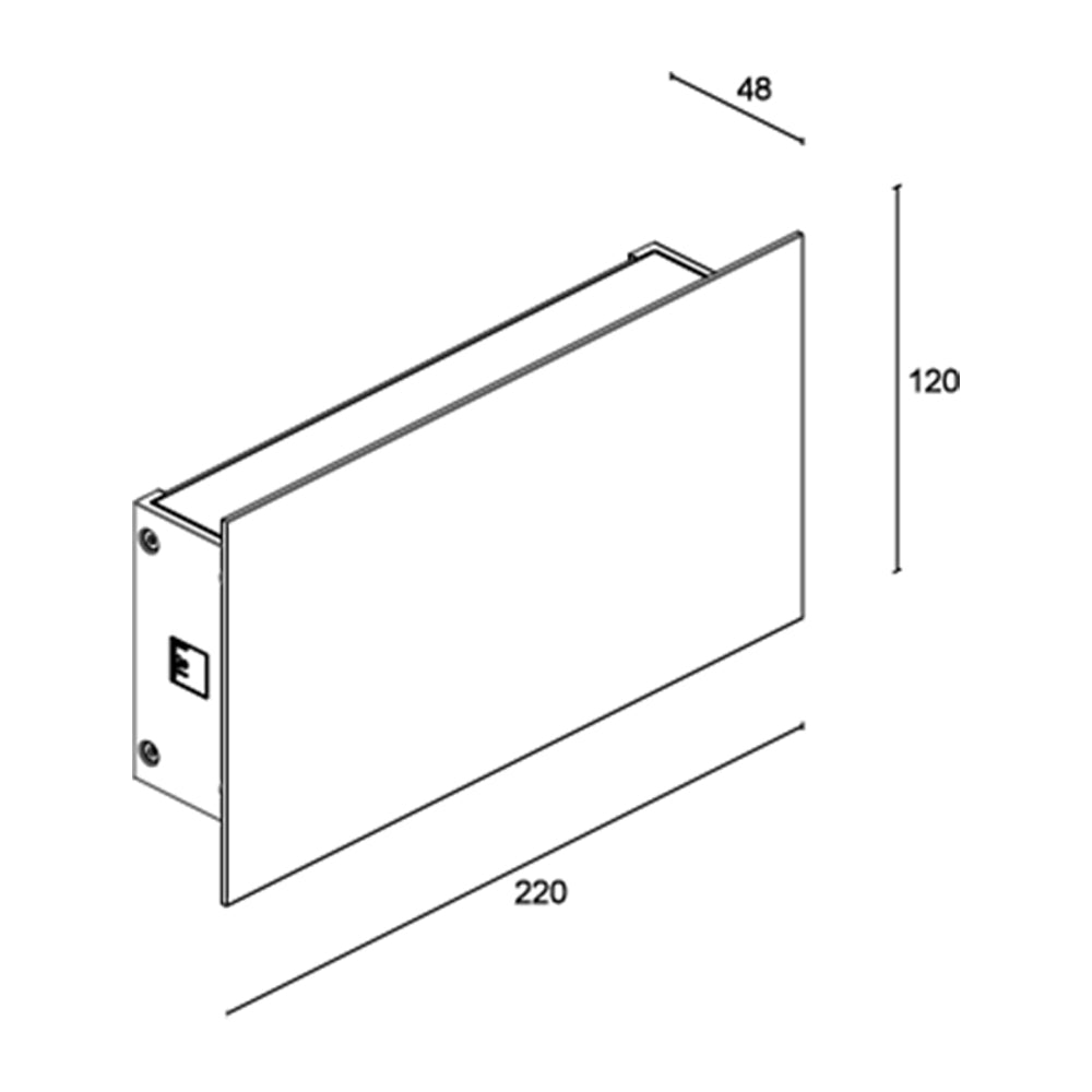 Buy Up / Down Wall Lights Australia Berica Out 2.0 Flat Up & Down Wall Light 15W Aluminium 4000K - BU2010