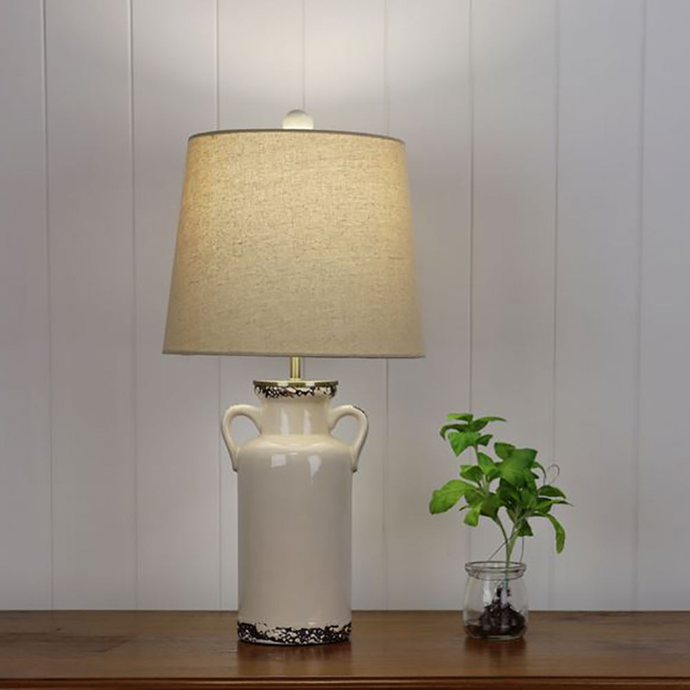 Buy Table Lamps Australia Whitby Table Lamp Ivory Ceramic Ivory Cotton - OL98897