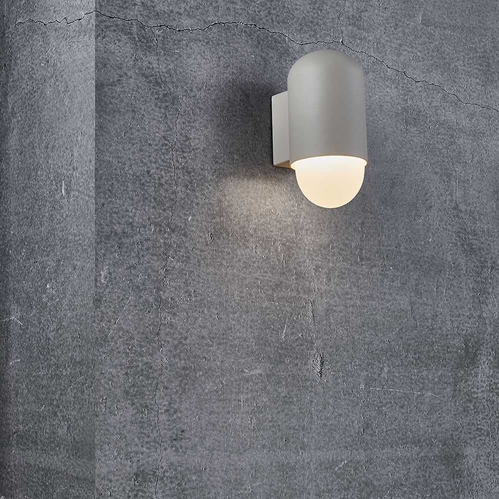 Heka Exterior Wall Light Sanded Aluminium - 2118211008