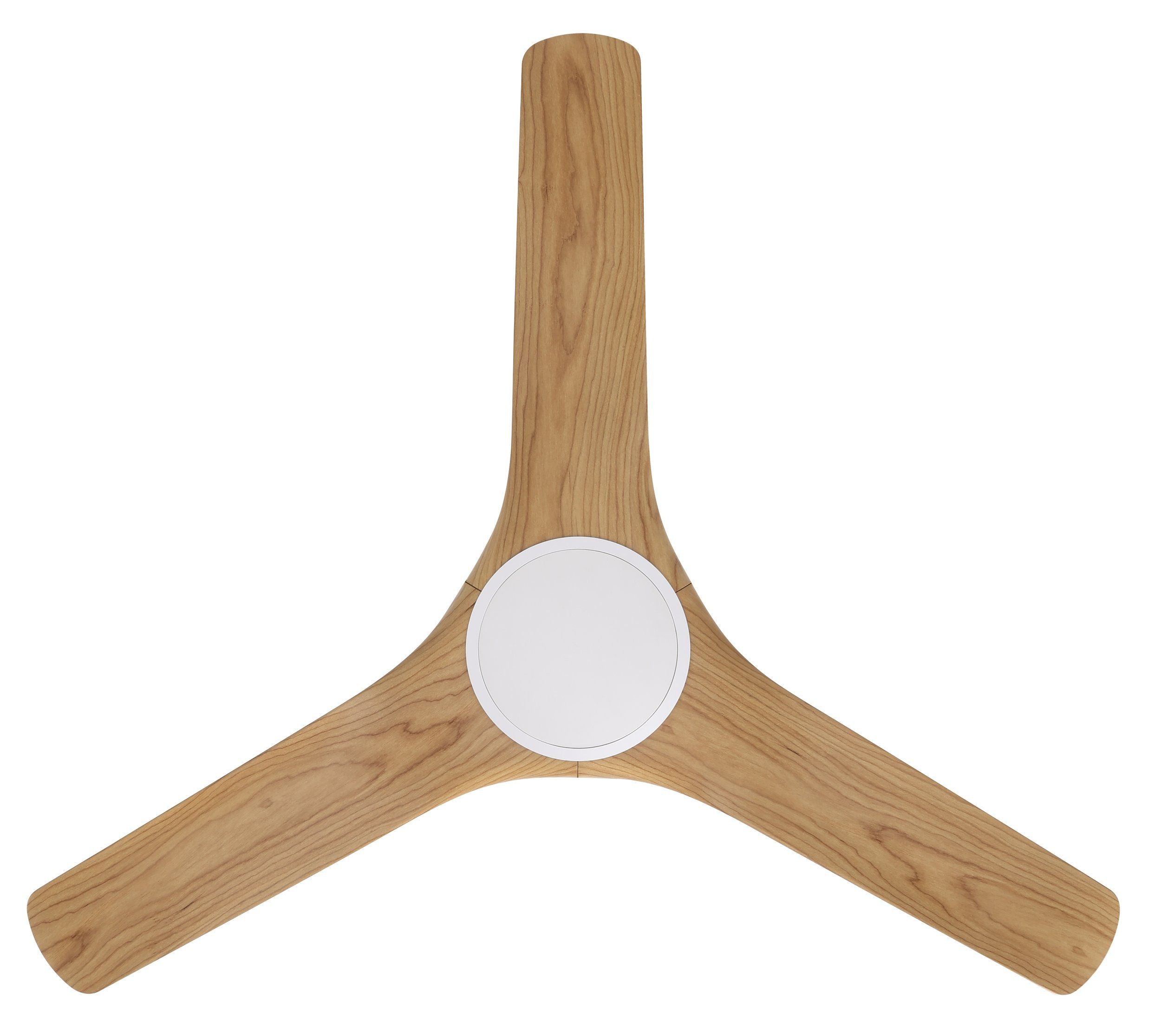Tahiti DC Ceiling Fan 52" Matte White With Blackbutt Blade - 20801716