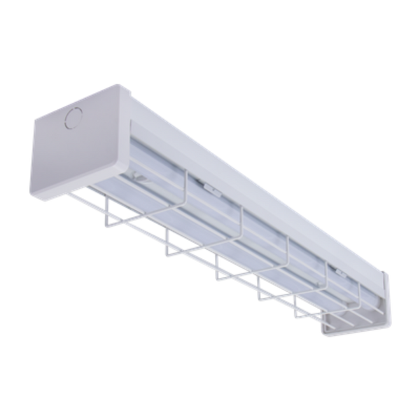 Park LED Batten Light L620mm Wire Guard White Metal 3CCT 66060