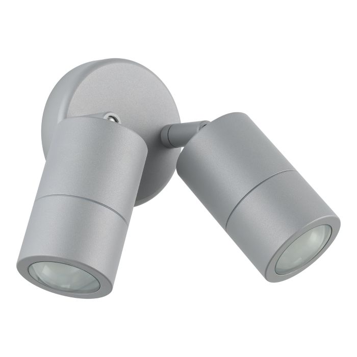 Fremantle Double Light LED Adjustable Light 5W 3CCT Grey & Clear - 206153