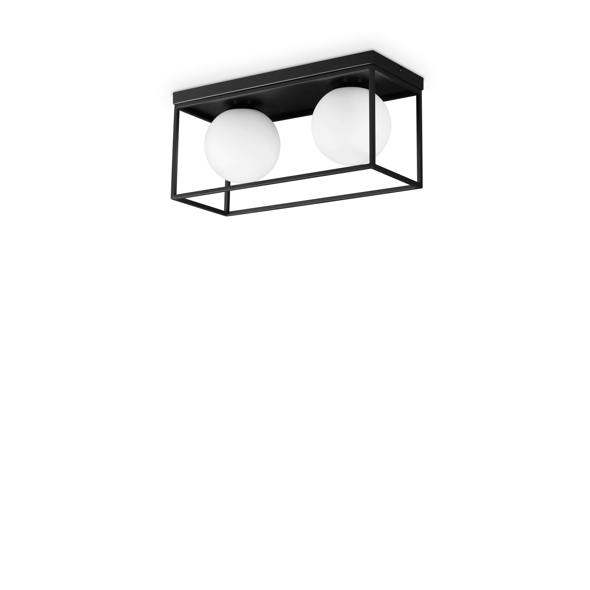 Lingotto 2 Light Ceiling Flush Mount Lights Black - 304137