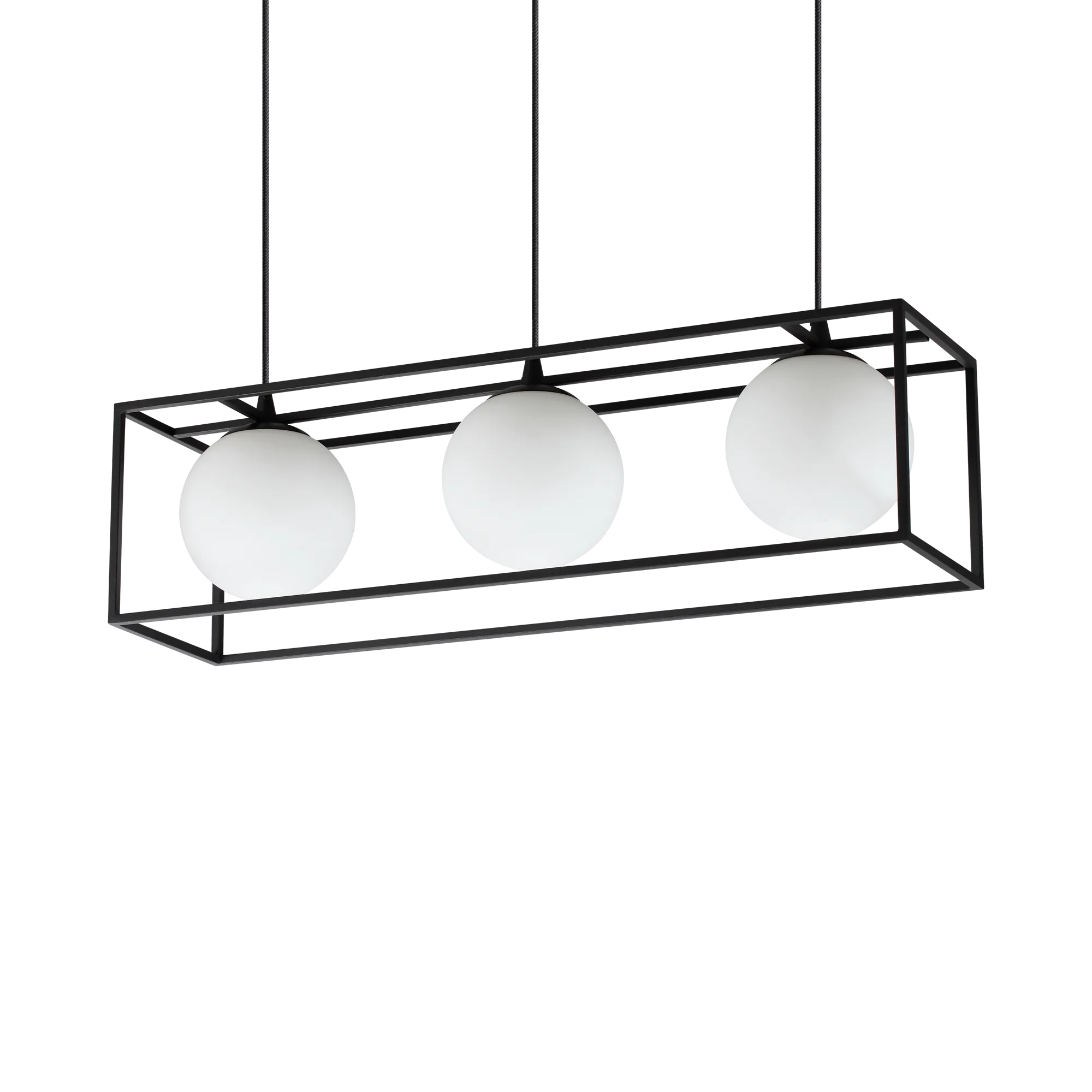 Lingotto 3 Light Pendant Light Black - 304144