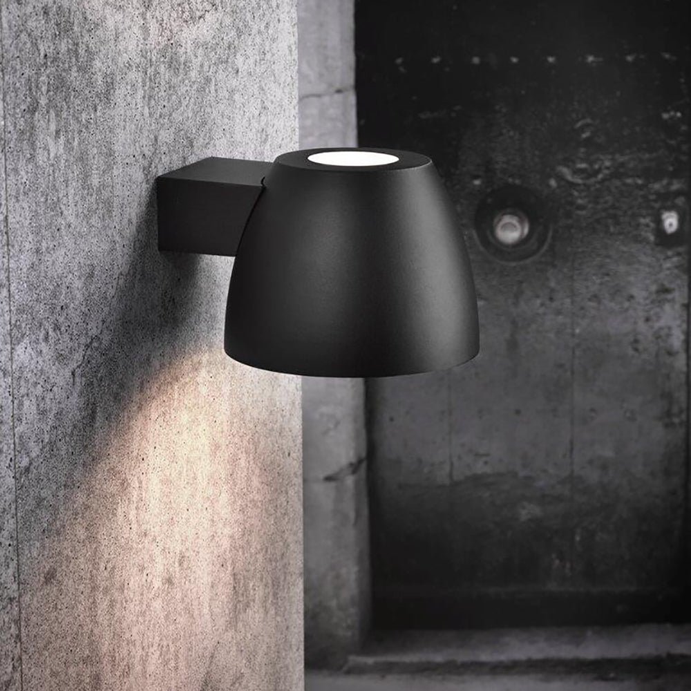 Buy Exterior Wall Lights Australia Bell 1 Light Outdoor Wall Black  - 76391003