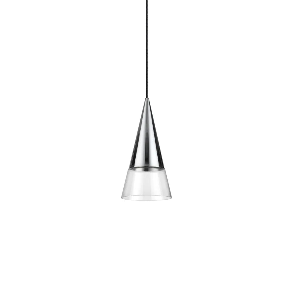 Cono Metal LED Pendant 7W 3000K Nickel - 322803