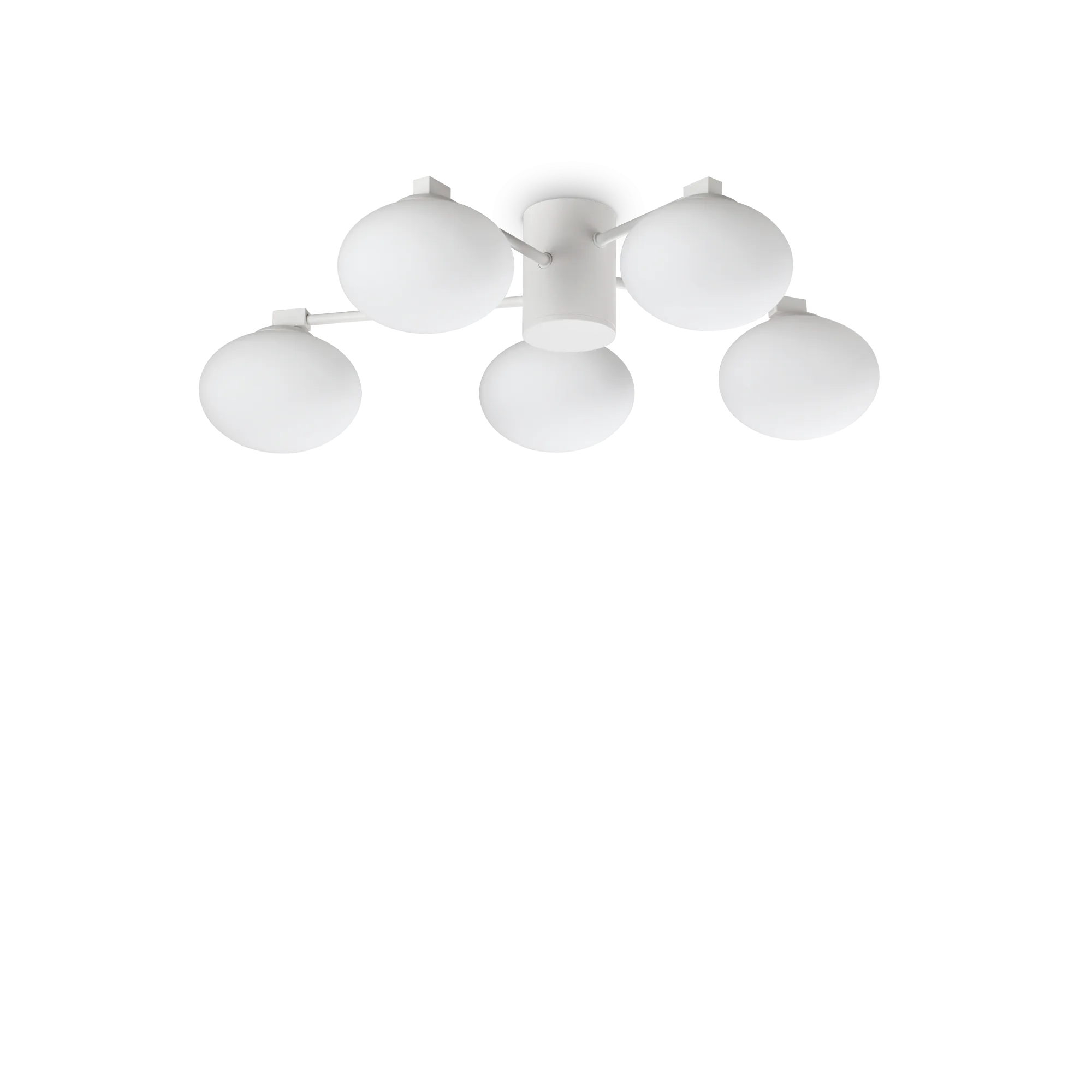 Hermes 5 Light 600mm Ceiling Flush Mount Light White - 322698