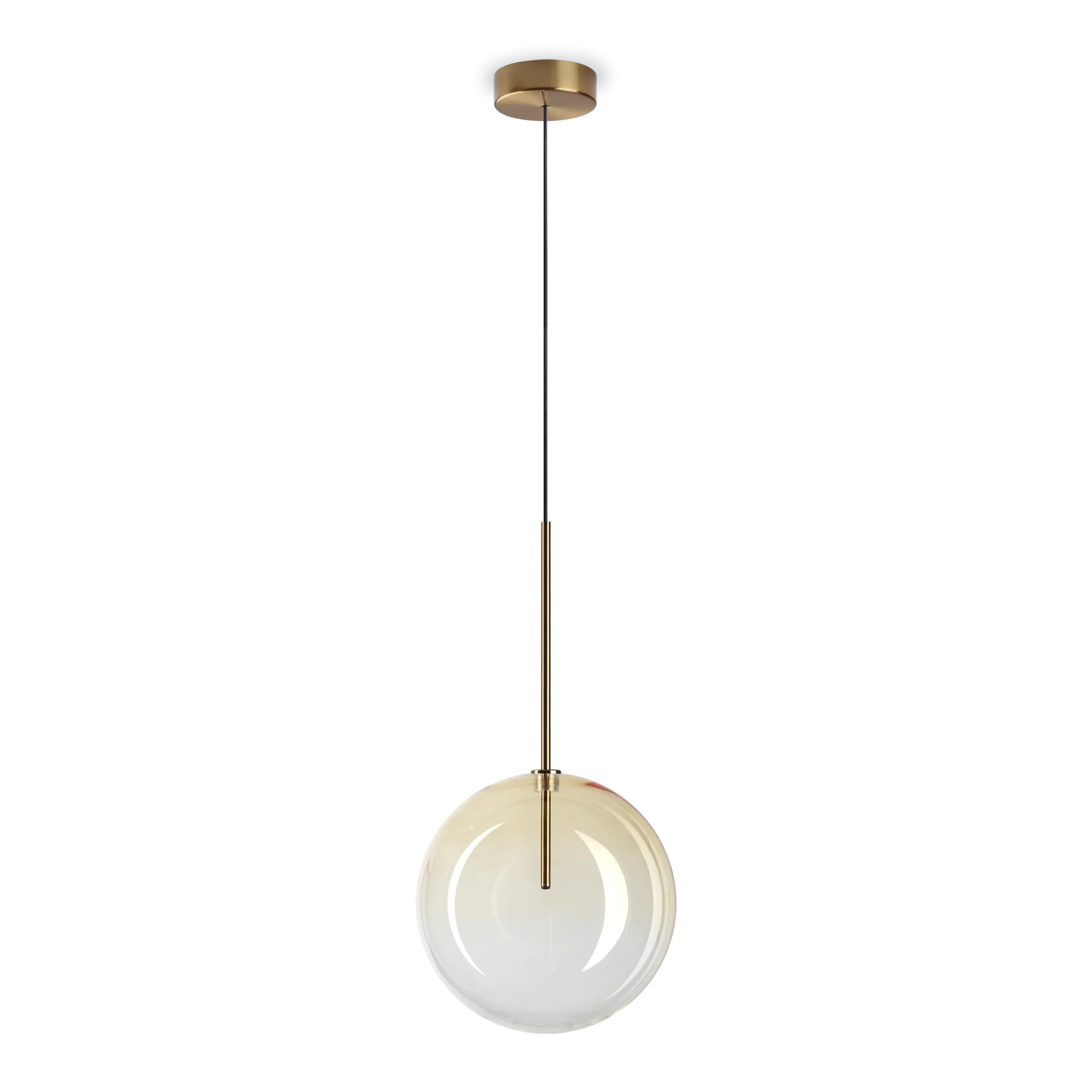 Equinoxe Large LED Pendant 2W 3000K Antique Brass - 326368