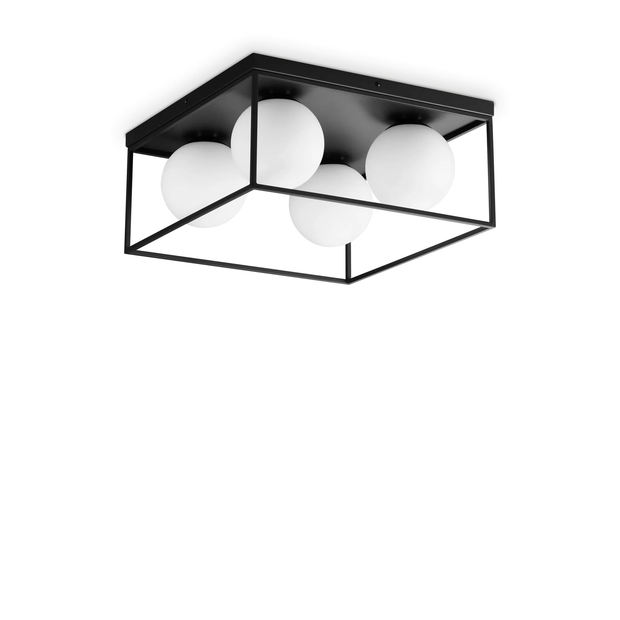 Lingotto 4 Light Ceiling Flush Mount Lights Black - 327860