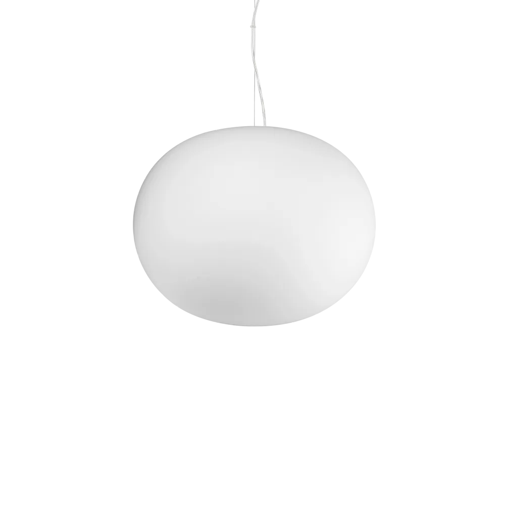 Cotton Large Metal Pendant White - 327884