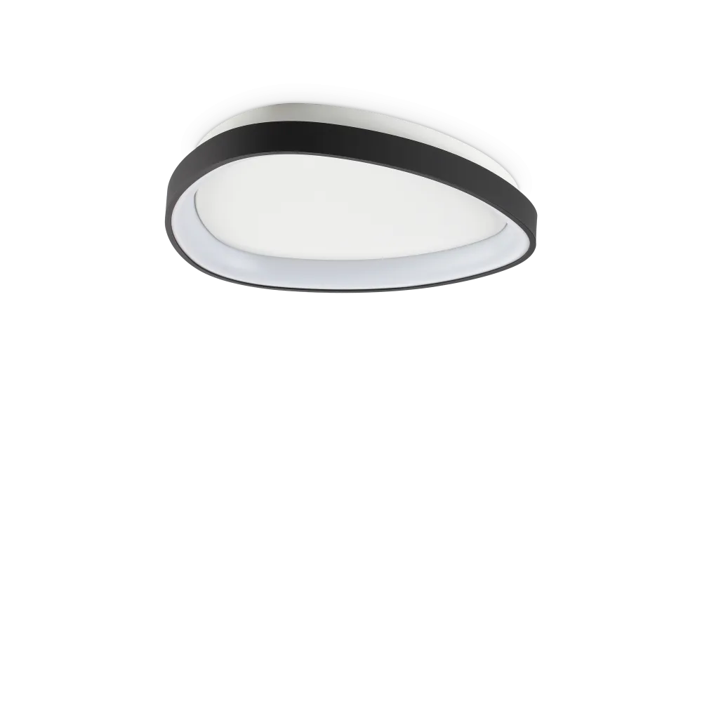 Gemini Metal LED Ceiling Flush Mount Light 24W 3000K Black - 328027