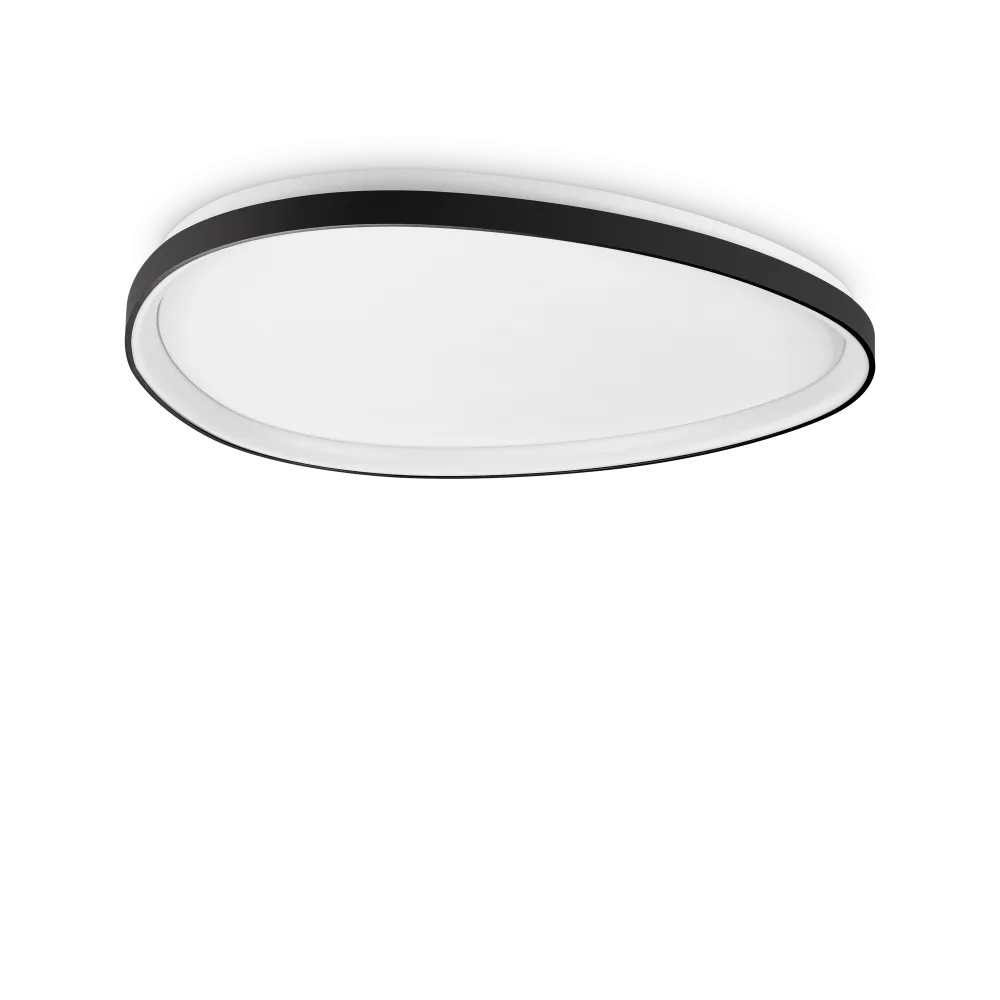 Gemini Metal LED Ceiling Flush Mount Light 42W 3000K Black - 328089