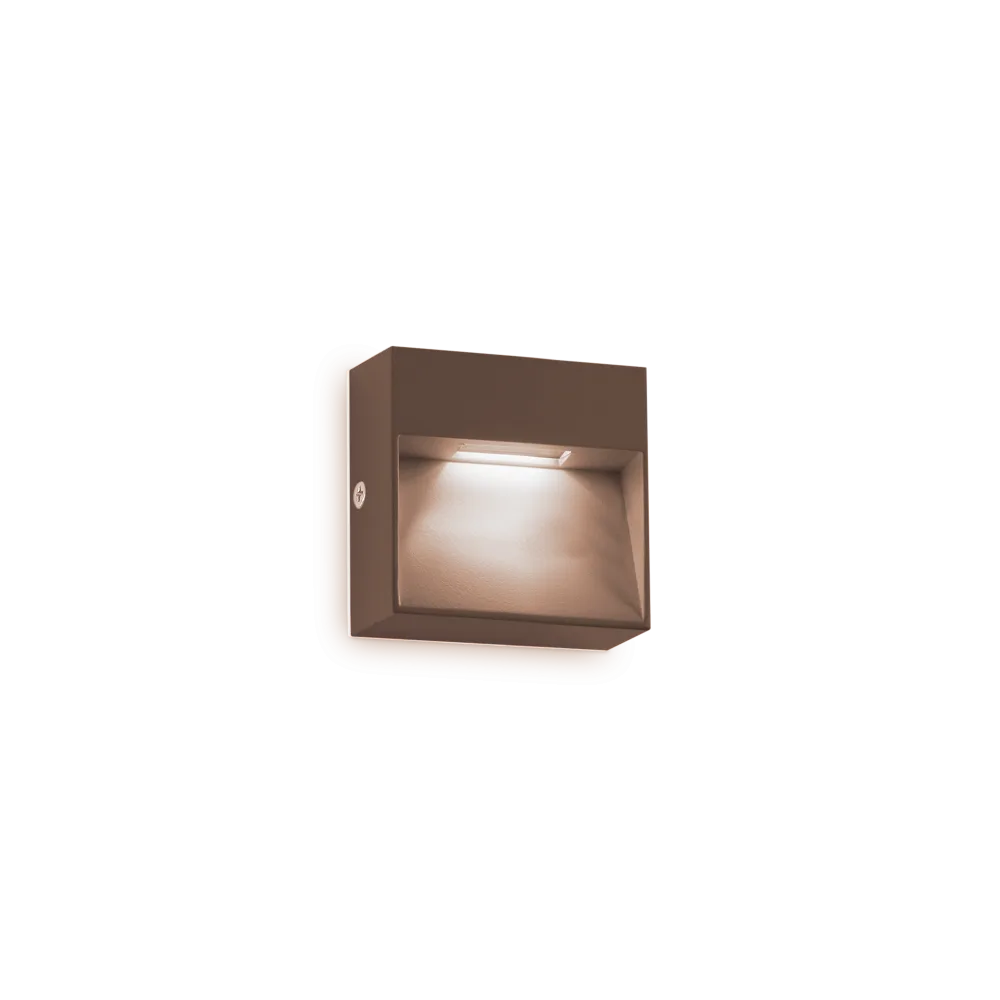 Dedra Large Exterior Wall Light 1.5W 3000K Brown - 328621