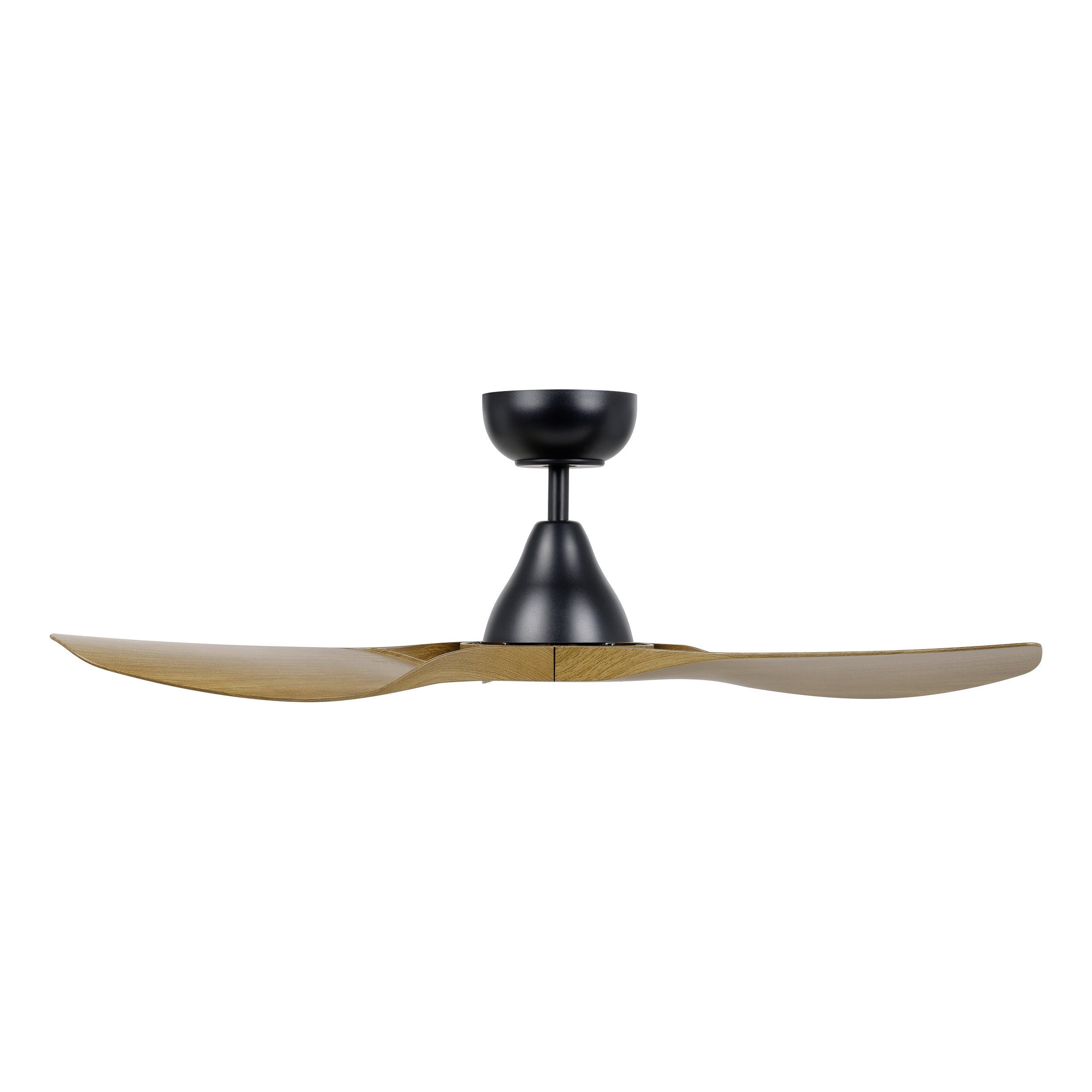 Surf DC Ceiling Fan 40" Black With Burmese Teak Blade - 20789217