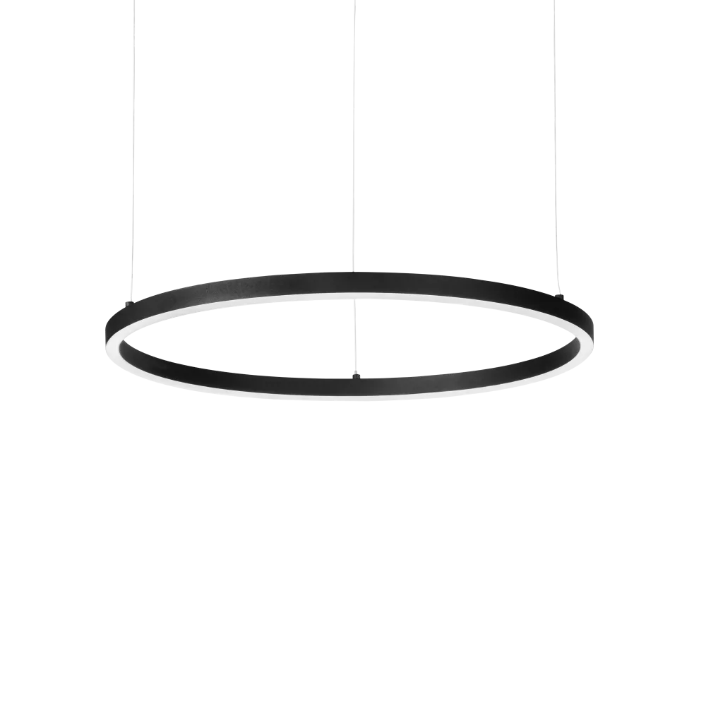 Oracle Small Slim LED Round Pendant 37W 2700K Black - 342047