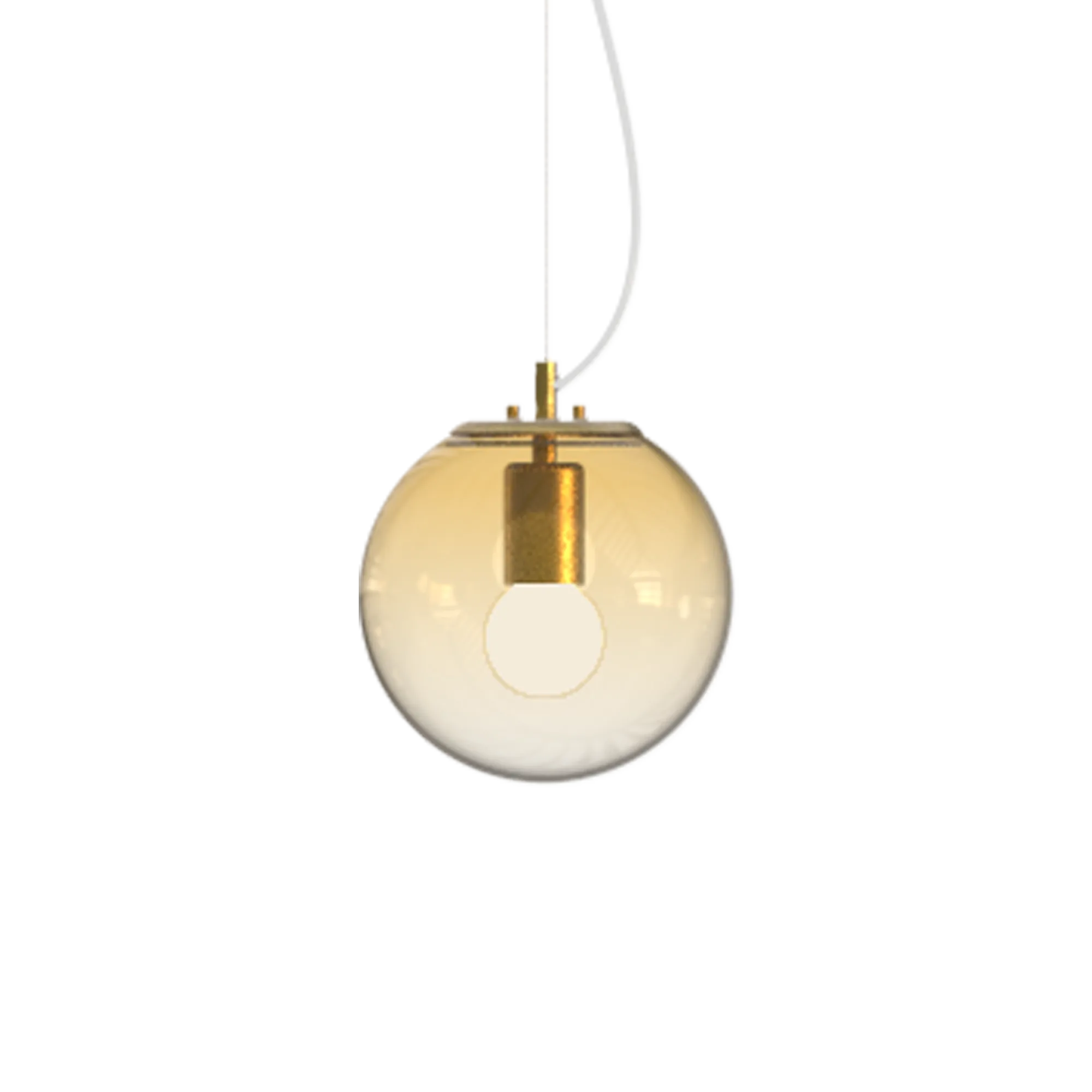 Mapa Clear 200mm Pendant Light Amber - 346540