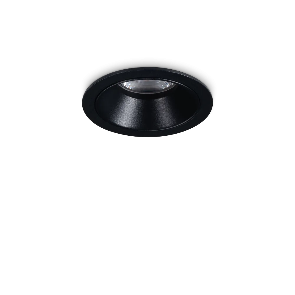 Game Trim Round Recessed LED Downlight 5.5W 3000K Aluminium Black - 349060