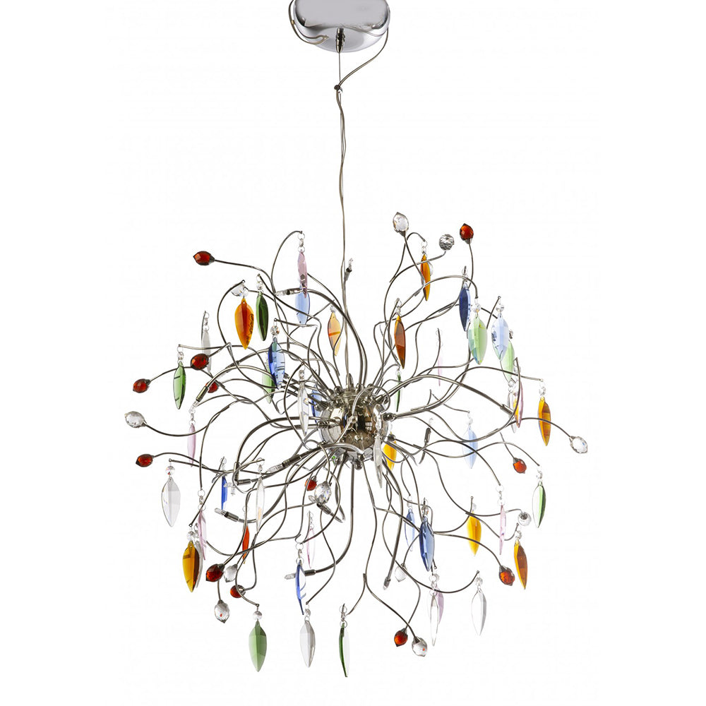 Buy Pendant Lights Australia Fiorentino Lighting - GRILLO 15 Light Pendant Chrome