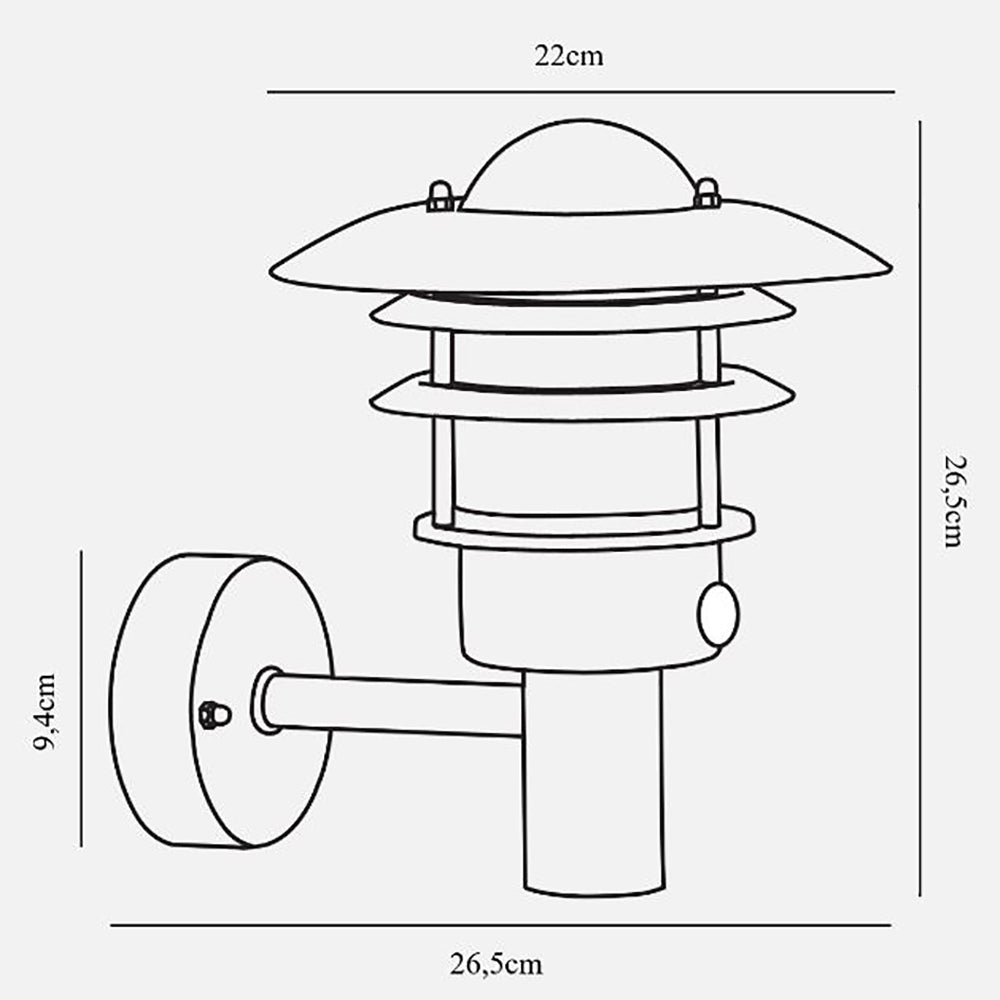 Lonstrup Exterior Wall Light Galvanized - 71431031