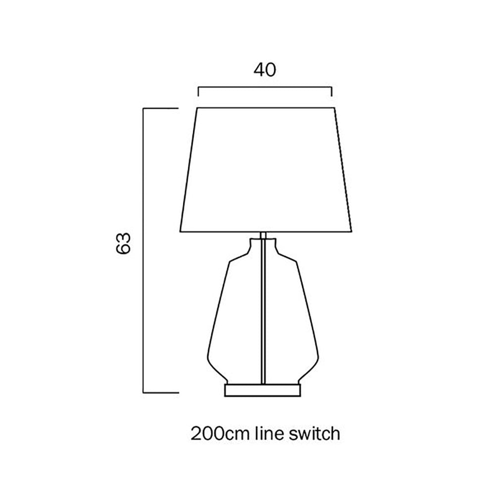 Buy Table Lamps Australia Harper 1 Light Table Lamp Smoke & White - HARPER TL-SMWH