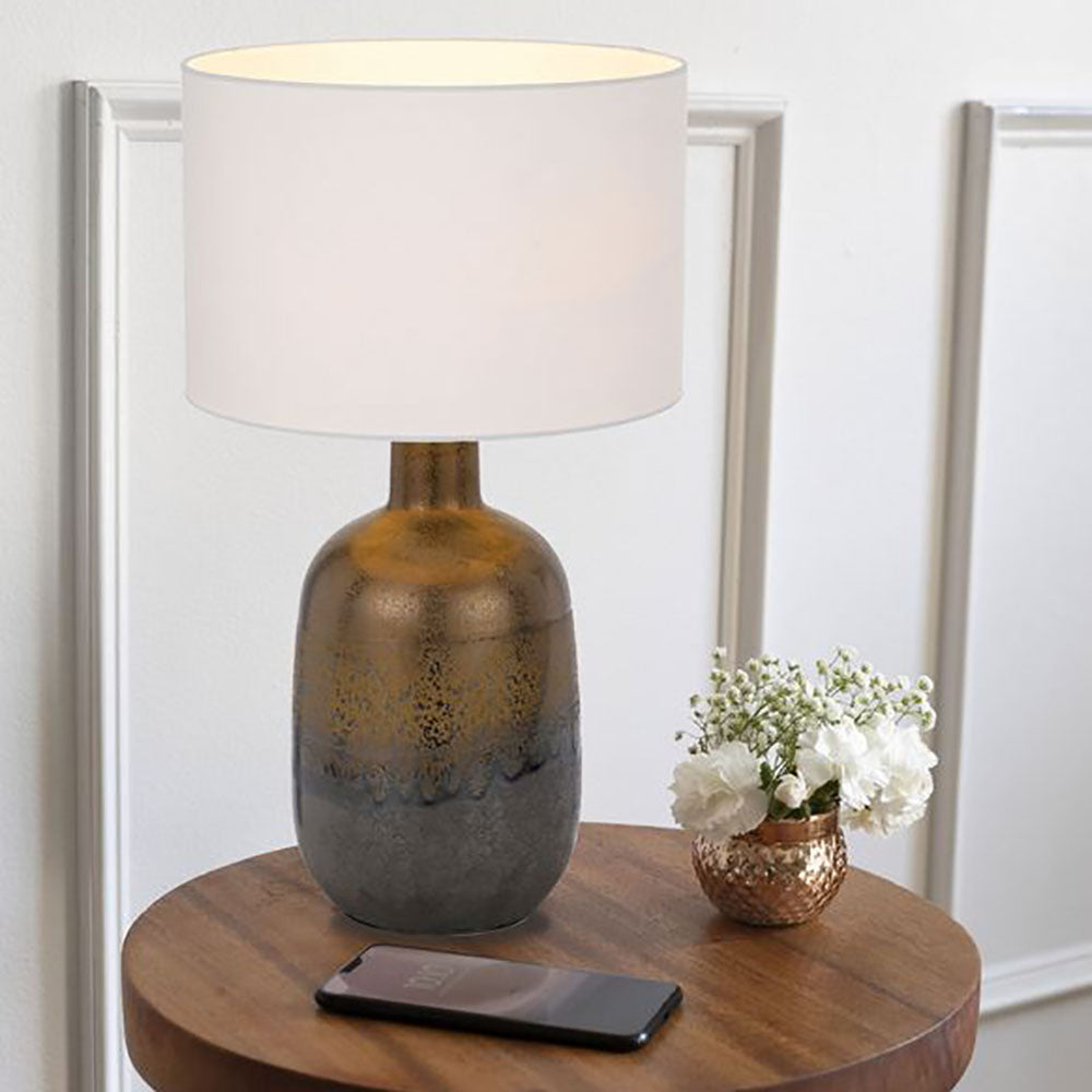 Buy Table Lamps Australia Arthure Table Lamp Rusty Ceramic - ARTHUR TL-RUSWH