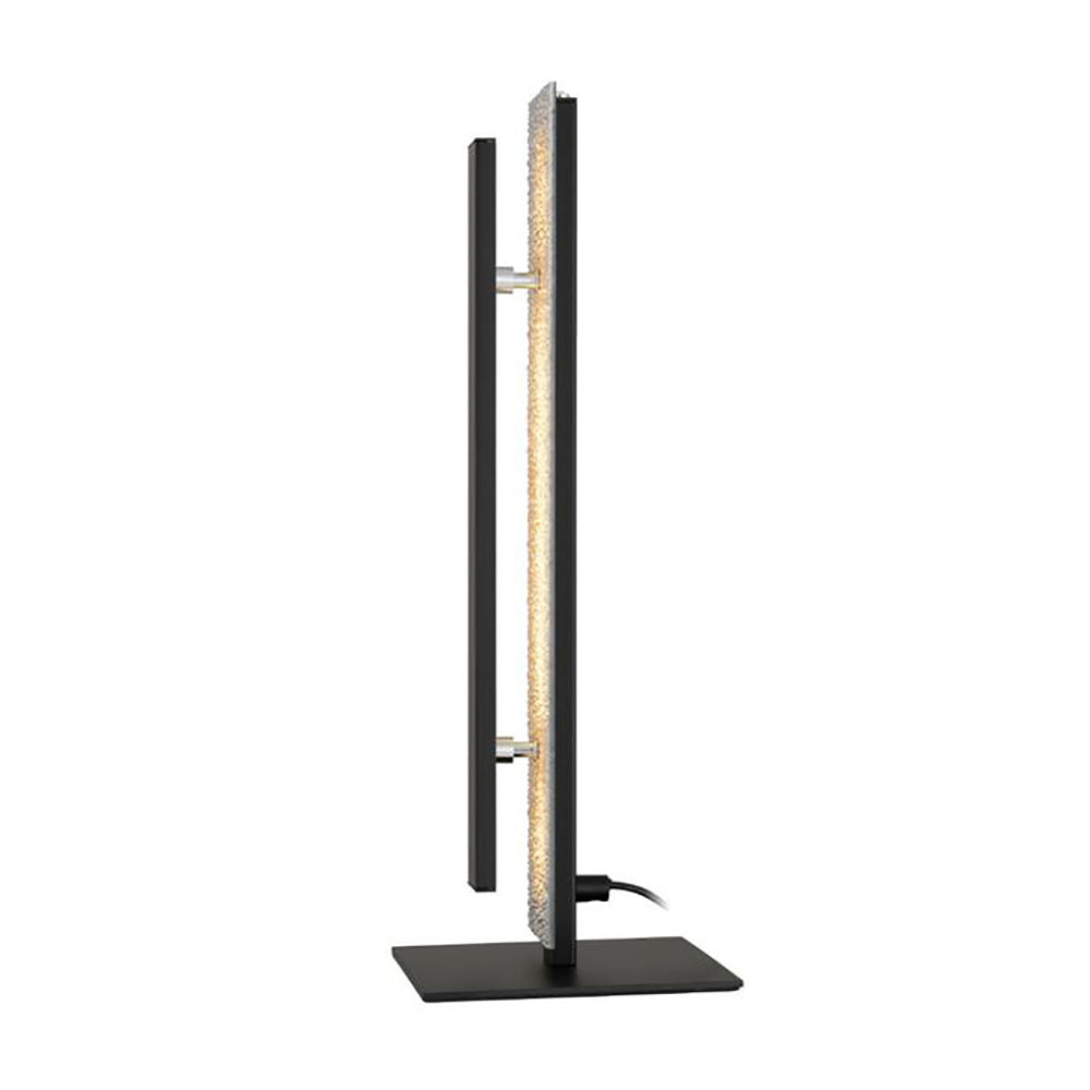 Buy Table Lamps Australia Serano Table Lamp Silver Aluminium Black Acrylic - SERANO2 TL-SL