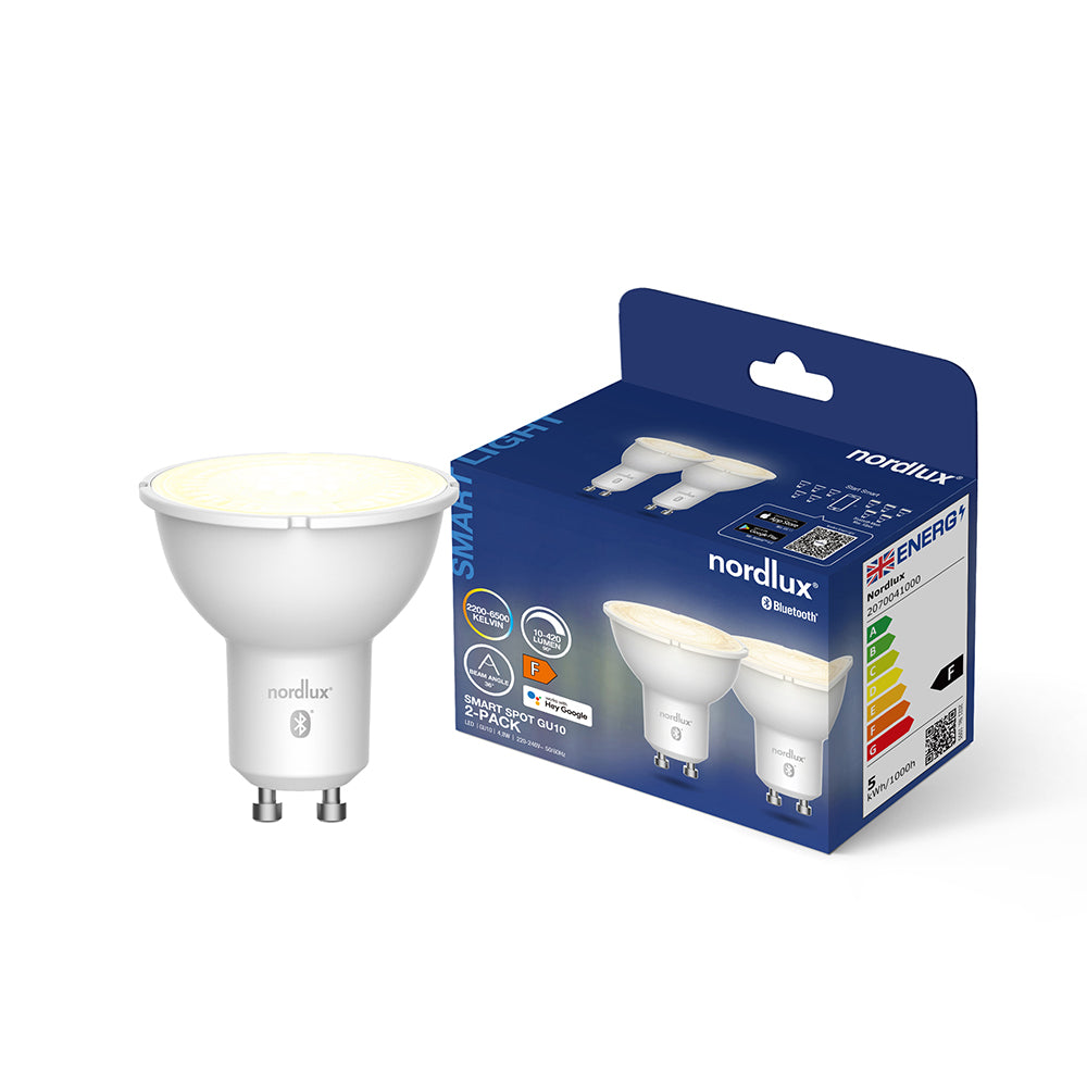 Smart LED Globe GU10 240V 4.8W White Plastic 2CCT - 2070041000