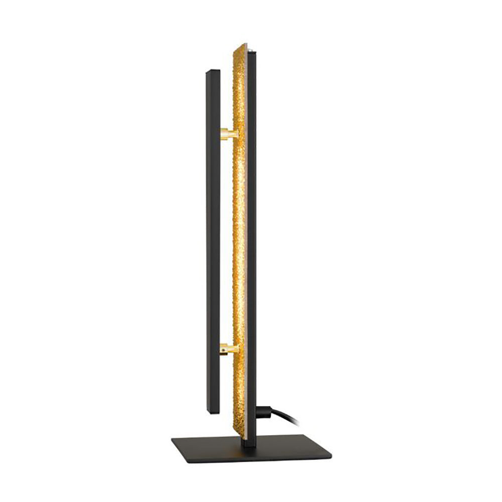 Buy Table Lamps Australia Serano Table Lamp Black Aluminium Gold Acrylic - SERANO2 TL-GD