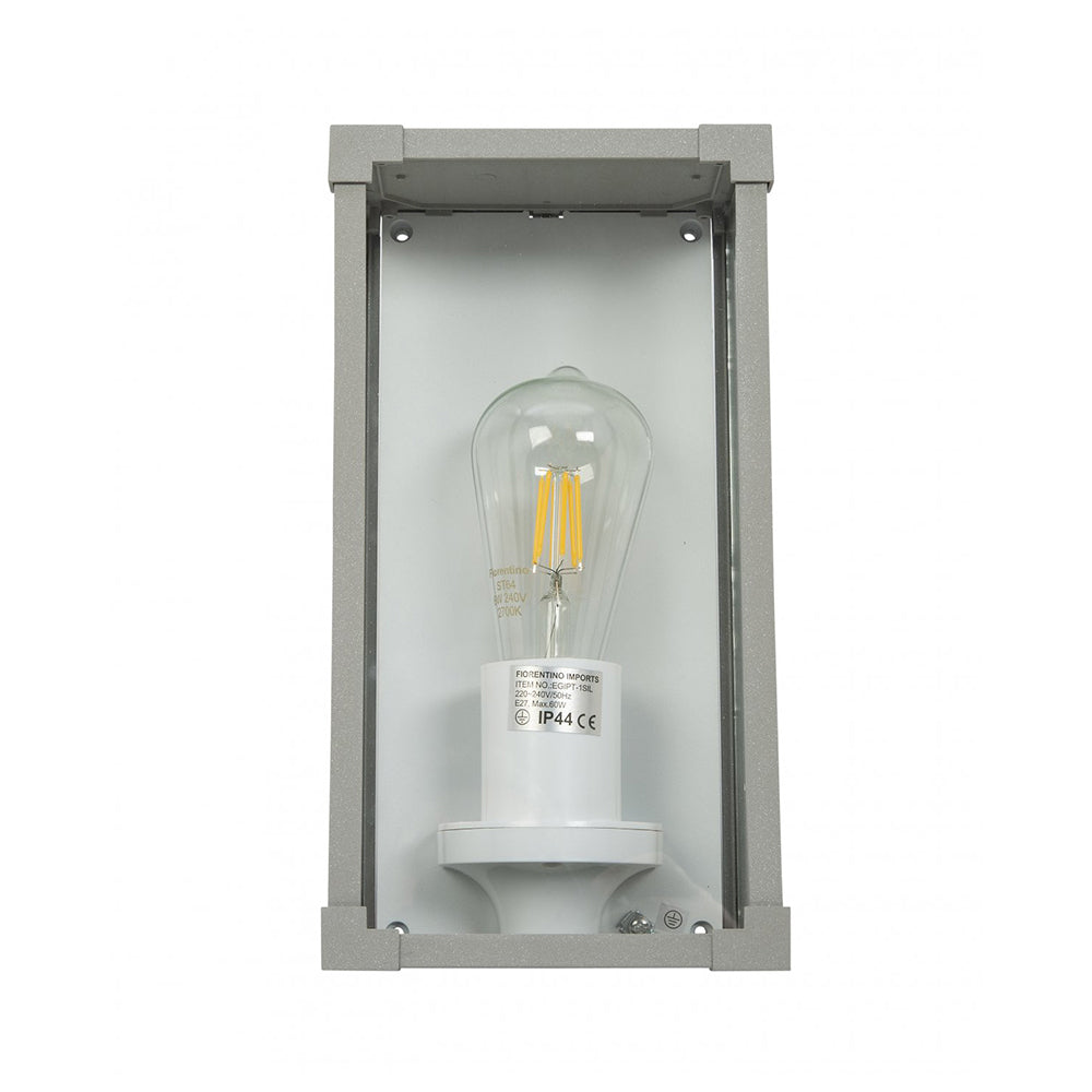 Buy Exterior Wall Lights Australia Fiorentino Lighting - EGIPT 1 Light Wall Light Silver