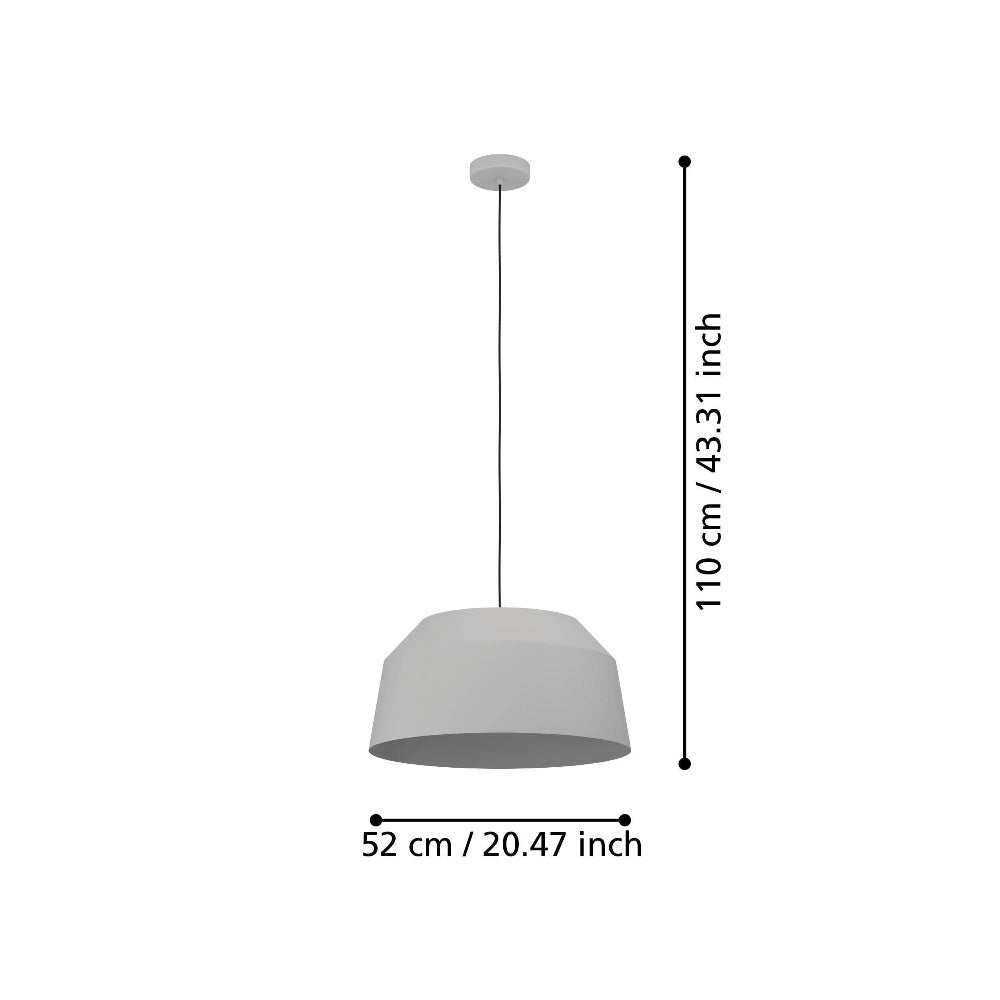 Buy Pendant Lights Australia CONTRISA Pendant Light W520mm Grey Steel - 900381N