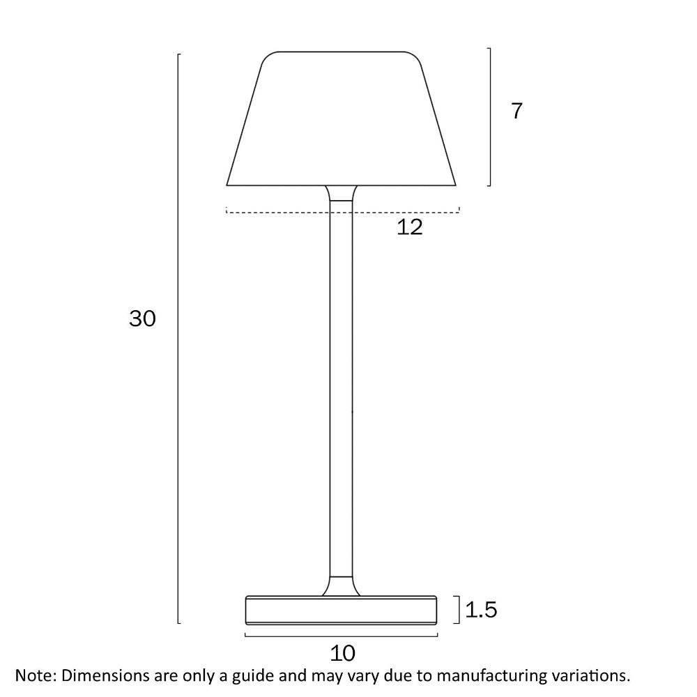 BRIANA Rechargeable Table Lamp Green 3CCT - BRIANA TL-GN