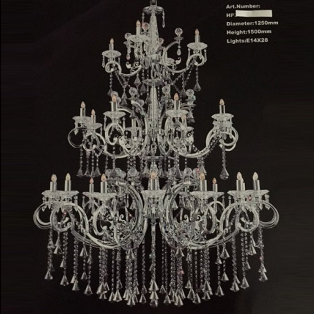 Fiorentino Lighting - PRAGE 28 Light Crystal Chandelier