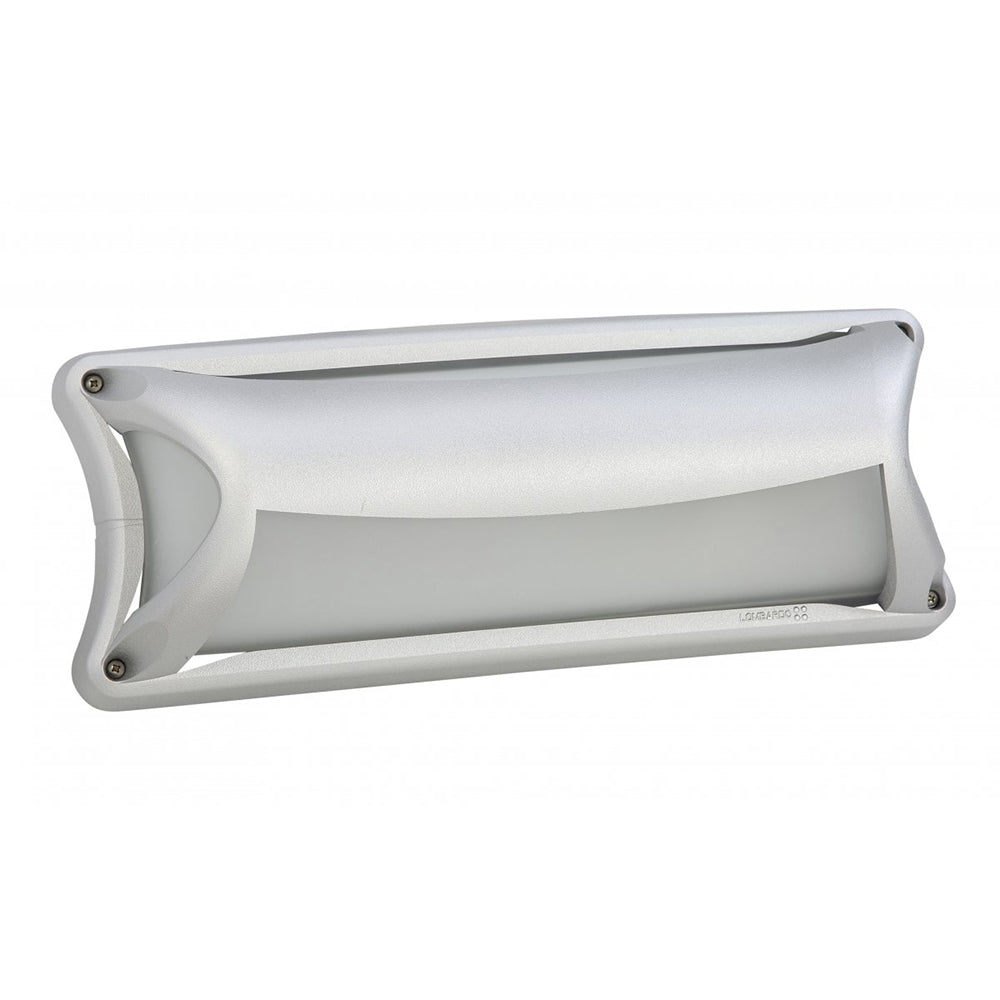 Buy Exterior Wall Lights Australia Fiorentino Lighting - EGO 1 Light Eyelid Wall Light Silver