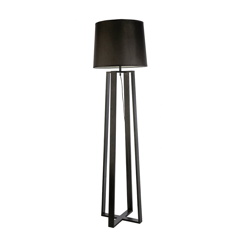 Fiorentino Lighting - SWEDEN 1 Light Floor Lamp Black