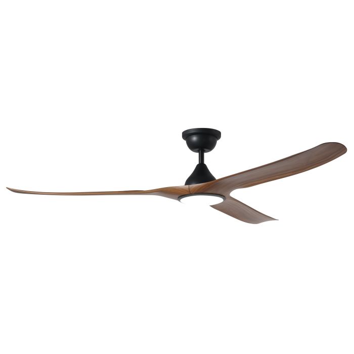 Tahiti DC Ceiling Fan with LED Light 72" 55W 3CCT Matte Black & Newteak - 20802107